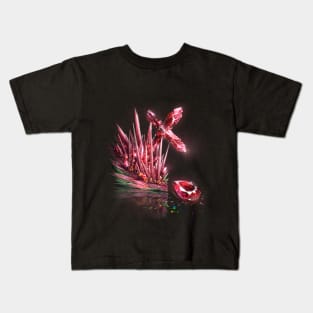 Fantasy Birthstone, July, Ruby Kids T-Shirt